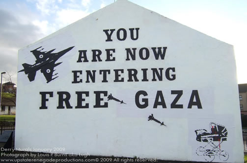 free derry wall. 14th january, 2009. enlarged. photograph by louis p. burns aka lugh. all rights reserved.